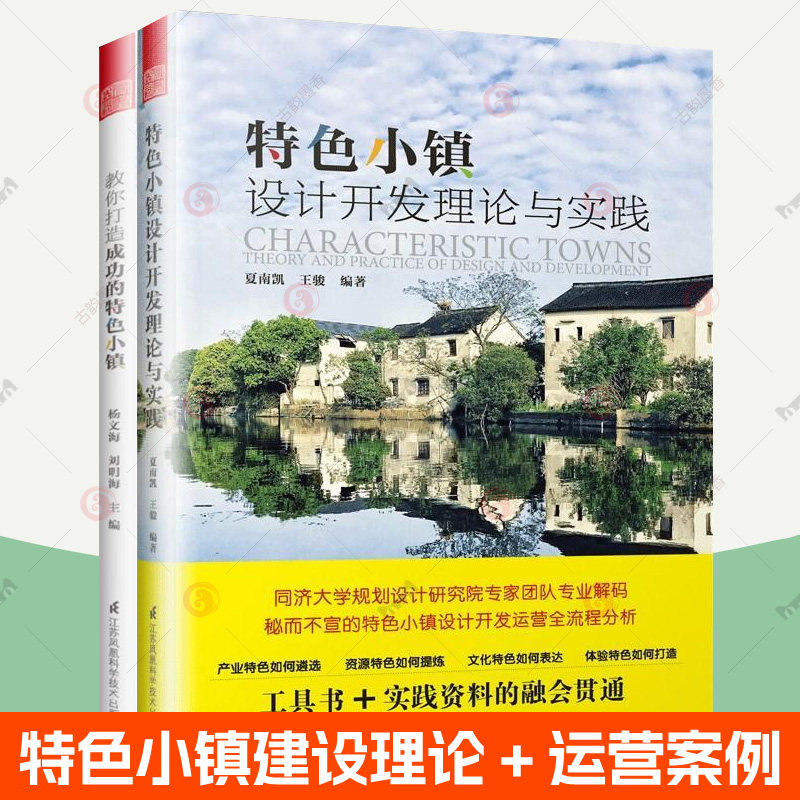 特色小镇设计开发理论与实践+教你打造成功的特色小镇全2册 策划开发运营管理政策PPP模式国内外特色小镇案例城乡规划设计参考书籍