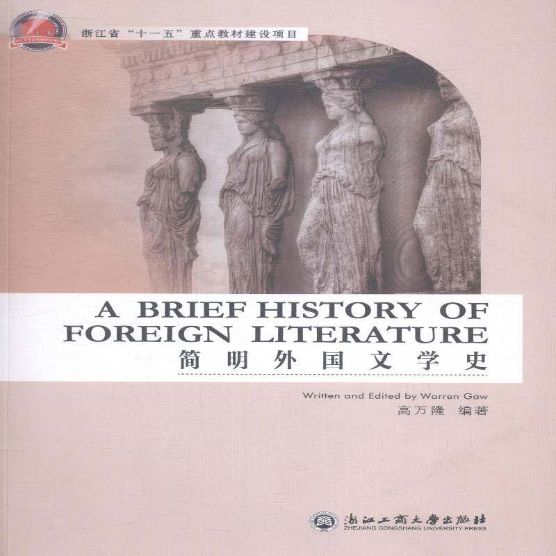 简明外国文学史高万隆外国文学文学史教材英文文学书籍 - 实物图