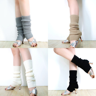 【美腿神器】皇朝舞蹈拉丁舞袜套堆堆袜带鞋跟洞练功舞蹈袜A5050