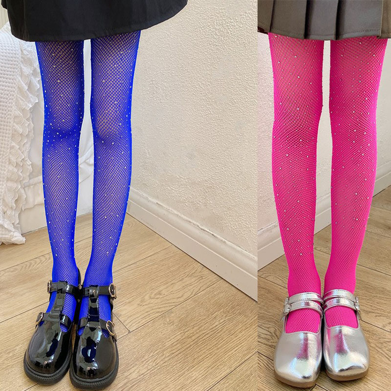 女童亮钻连裤袜修身宝蓝色打底裤袜公主演出连脚袜子打底裤镂空潮,童装/婴儿装/亲子装,儿童袜子(0-16岁),淘宝优惠券,粉丝福利购,淘宝优惠卷