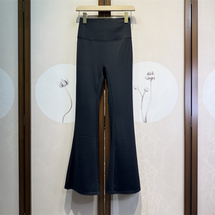 百搭高弹透气外穿健身运动速干喇叭长裤 锦纶亲肤高腰瑜伽裤