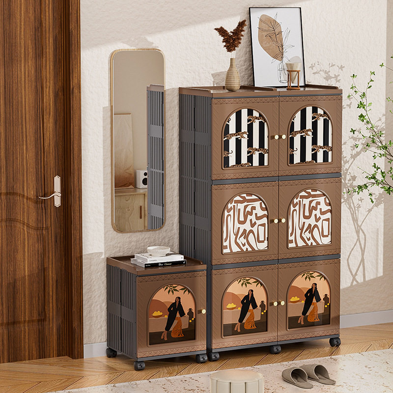 法式复古餐边柜家用卧室客厅防尘收纳置物柜入户玄关靠墙多层鞋柜,收纳整理,收纳柜,淘宝优惠券,粉丝福利购,淘宝优惠卷