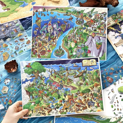 InfeelMe今日营业中第五十弹立体造景贴纸手工场景拼贴解压贴画