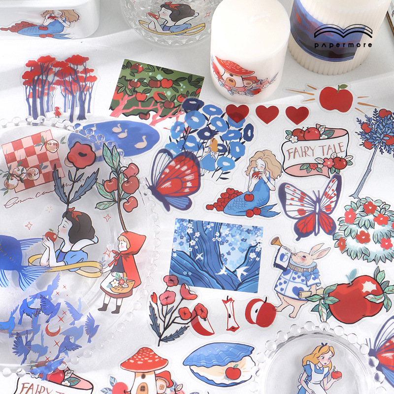 童话世界pet贴纸可爱卡通透明防水手帐本日记手机壳diy装饰小贴画