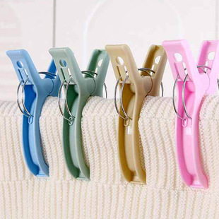 塑料晒被子大夹子家用衣服棉被夹防风晾衣夹子大号晾晒夹工厂