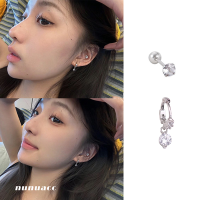迷你锆石耳圈免摘养耳洞耳蜗钉