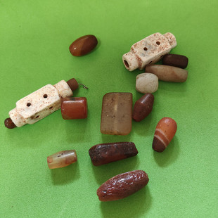 古典天然隔珠汉服发梳diy流苏夹银钱饰品配件吊坠玛瑙坠花朵银珠