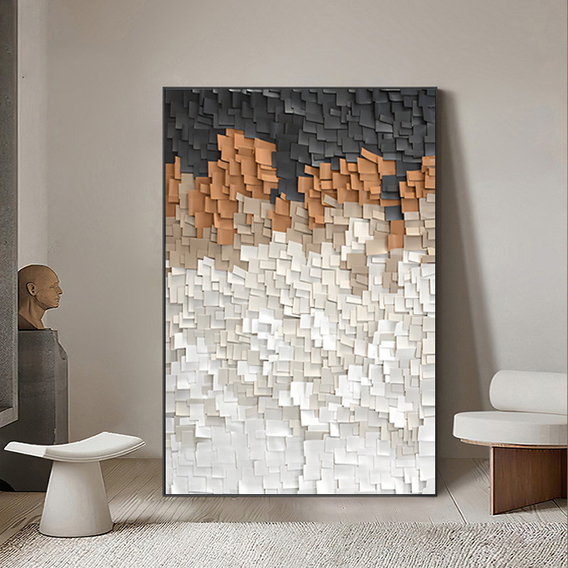 现代简约轻奢抽象侘寂风客厅沙发背景墙璧玄关卧室装饰挂画高级感