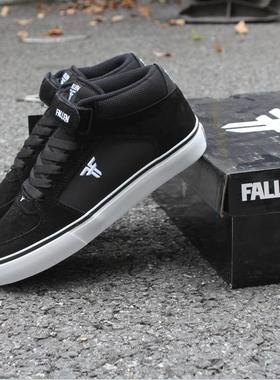 fallen专业滑板鞋男女中帮翻毛皮运动休闲舒适BMX板鞋DC耐磨防滑