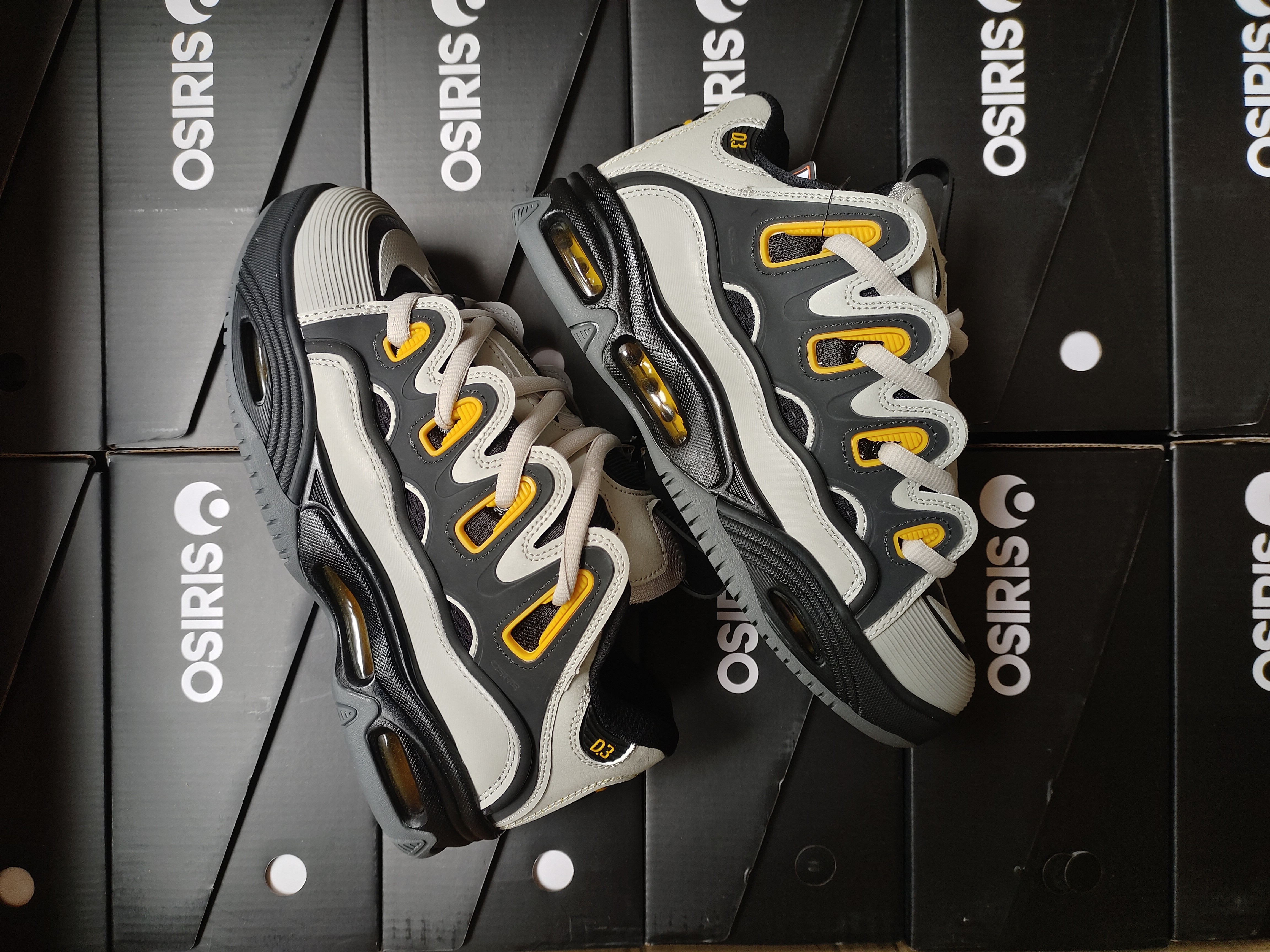 黑黄OSIRIS生胶厚底面包鞋滑板鞋缓震耐磨增高休闲运动低帮D3板鞋,运动鞋new,板鞋,淘宝优惠券,粉丝福利购,淘宝优惠卷