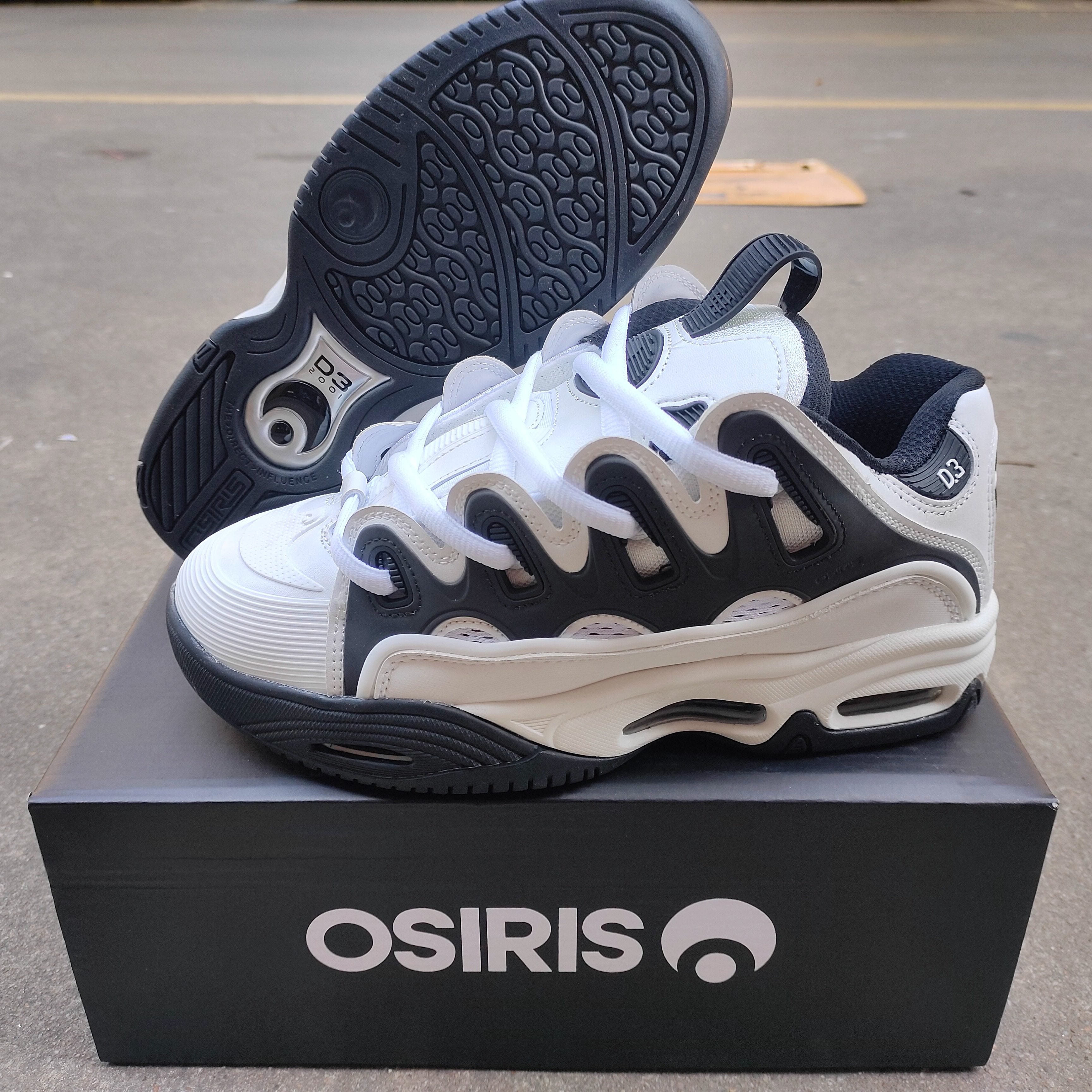 熊猫色OsirisD3面包鞋全气垫街舞3M反光耐磨低帮滑板鞋胖胖增高鞋,运动鞋new,板鞋,淘宝优惠券,粉丝福利购,淘宝优惠卷