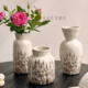 侘寂风陶瓷小花瓶复古小众设计客厅书房茶桌装 饰品摆件干花高级感