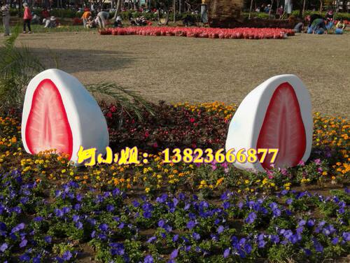 FRP超大食物甜品模型玻璃钢纤维景区仿真食物品蛋糕模型造景装饰