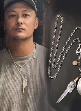 纯银太角链男LARRYSMITH项链