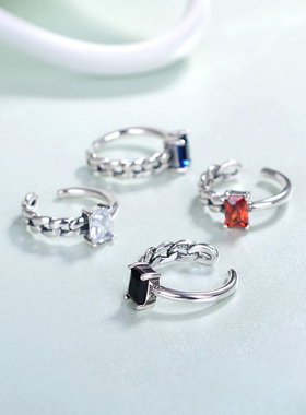 银戒指韩国明星同款饰品送女友