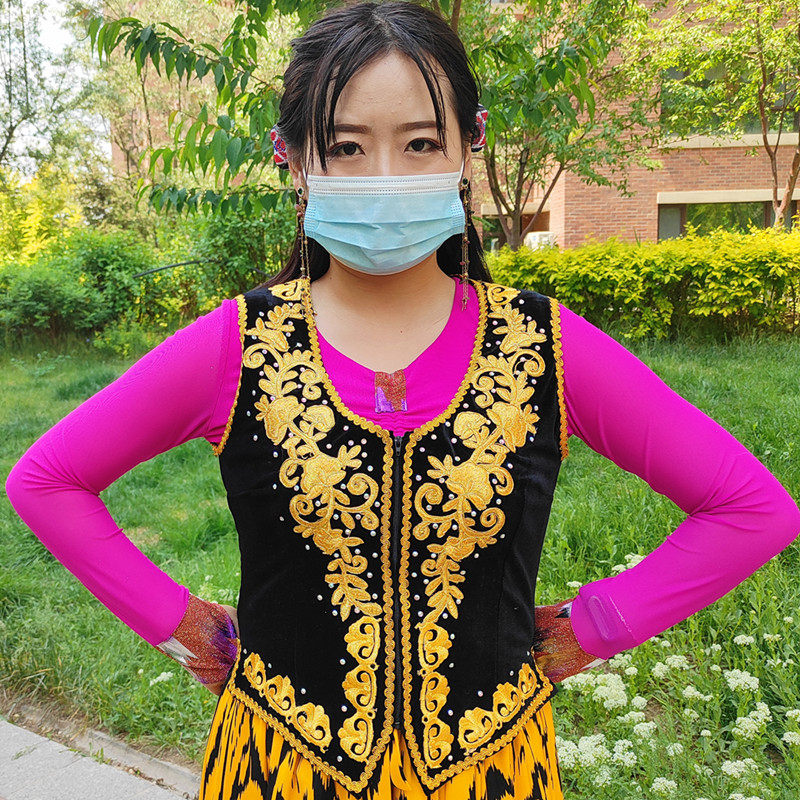 新疆舞蹈服新款女装金丝绒烫钻马甲贴花短马夹广场舞裙百搭小坎肩,女装/女士精品,马夹,淘宝优惠券,粉丝福利购,淘宝优惠卷