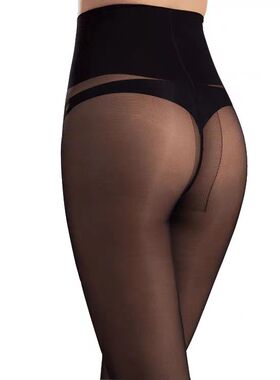 MANZI曼姿 40D宽腰T裆收腹连裤袜 春秋薄款女丝袜子 6091