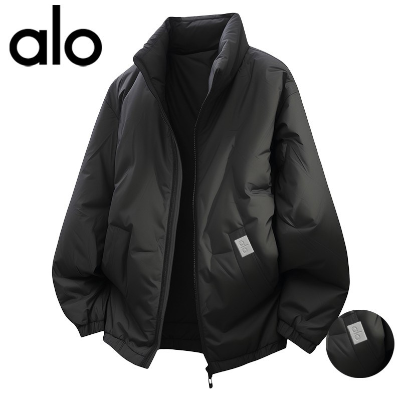 官方奥特莱斯】品牌折扣 美式宽松纯色棉衣男款立领冬季大码棉服