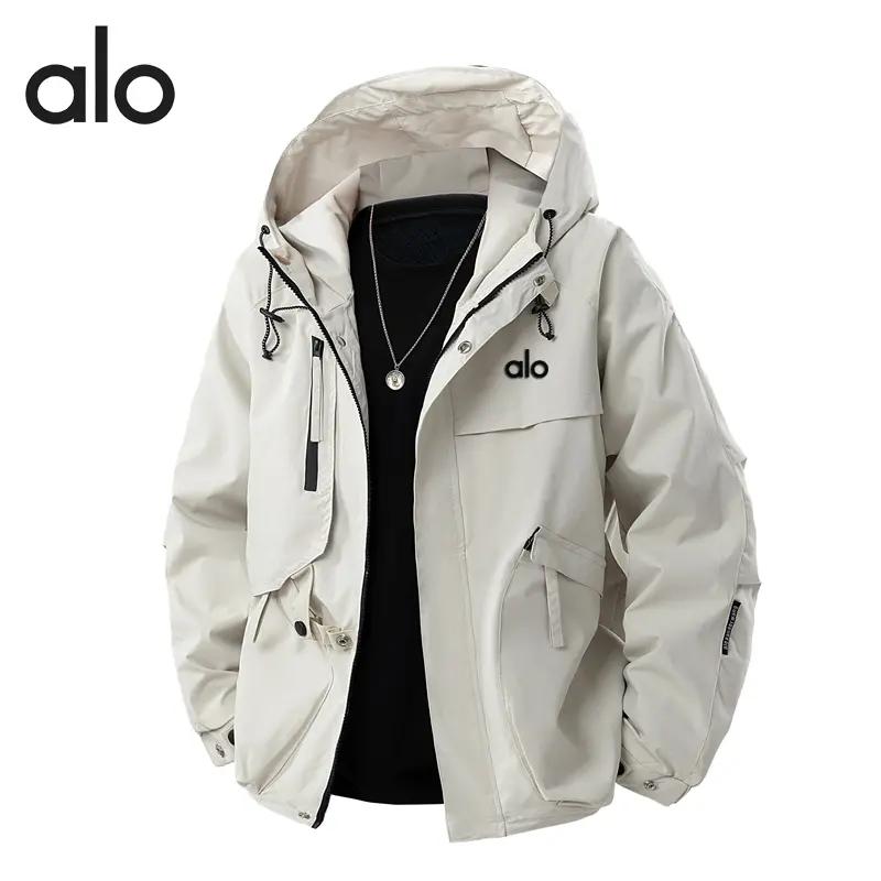 官方奥特莱斯】品牌冲锋衣外套男秋冬季加绒休闲情侣连帽工装夹克