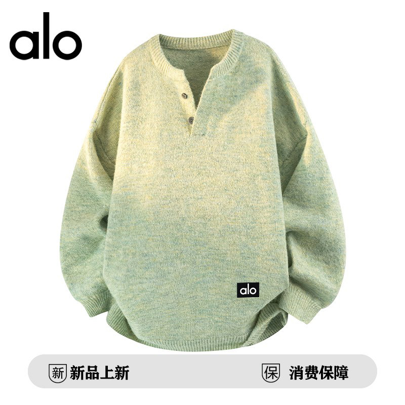 官方奥特莱斯】品牌折扣 秋冬季V领针织打底衫男女款休闲套头毛衣