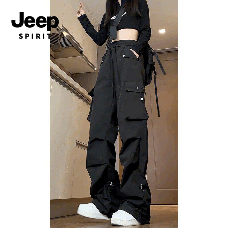 JEEP吉普美式工装裤男女款春夏新款大码登山休闲痞帅夏季冲锋裤子