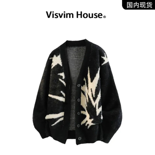 潮流慵懶風開衫 毛衣男 針織衫 WINGS春秋季 品牌現貨撤柜 VISVIM