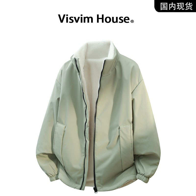 品牌现货撤柜】VISVIM HOUSE秋冬新款加厚保暖双面穿棉衣外套男