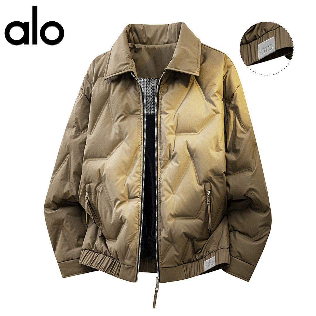 官方奥特莱斯】品牌折扣轻薄羽绒服男款冬季宽松大码翻领休闲外套