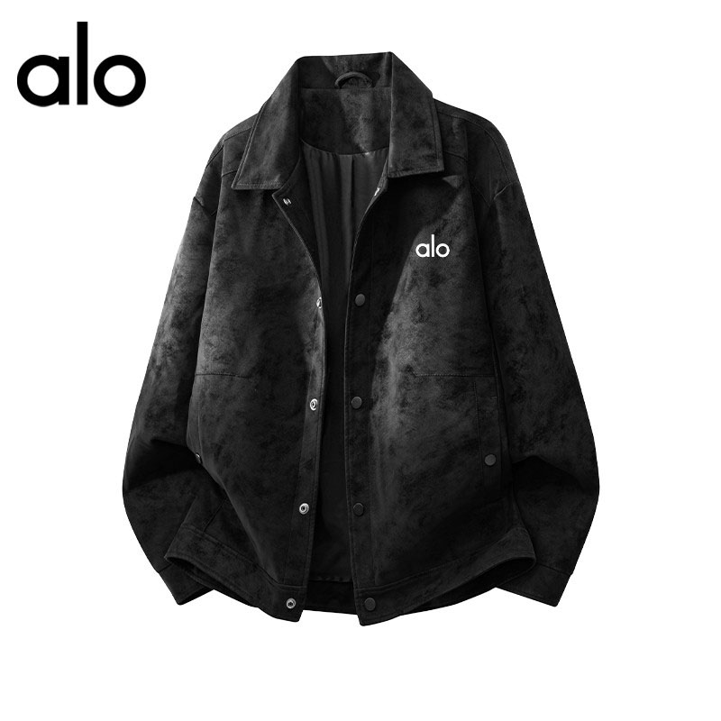 官方奥特莱斯】品牌折扣 大码美式男外套秋季轻奢翻领PU皮夹克