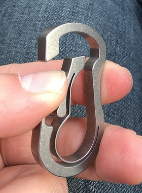 Handgrey钛挂扣K80多功能户外手工男士挂件汽车钥匙扣Kickstarter