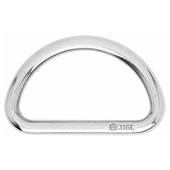 Wichard法国不锈钢锻造D型圈环钩航海拉力调节器健身房半圆扣6711