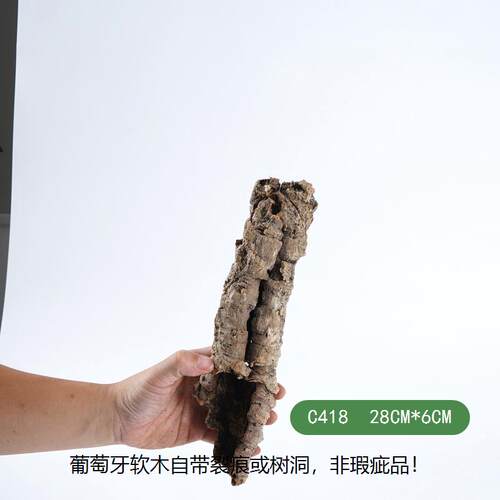 【青氧】精选葡萄牙软木高品质雨林缸造景附生植物爬宠攀爬躲避屋