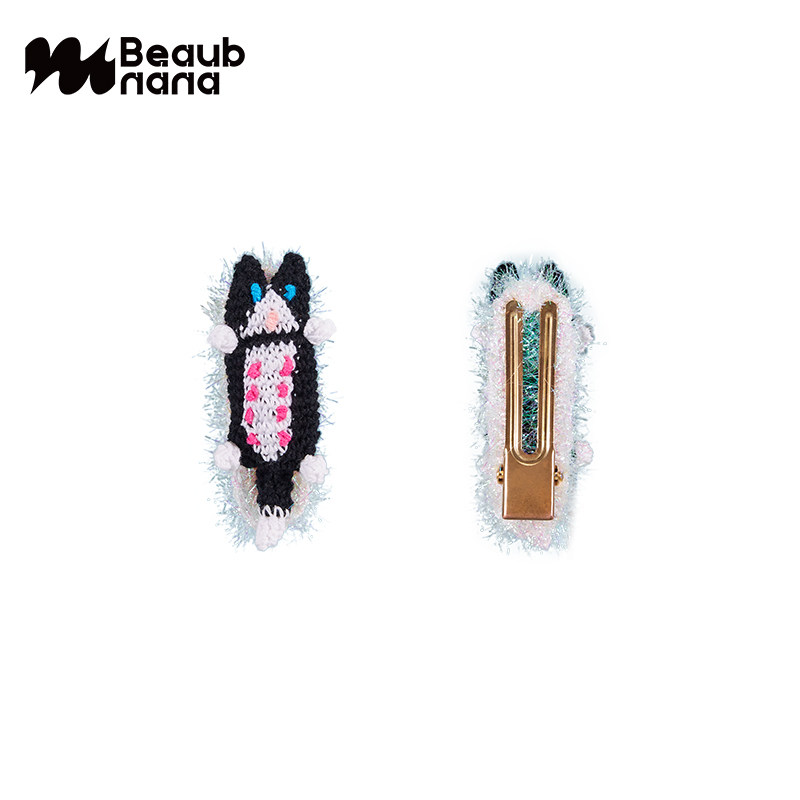 小黄香蕉手钩躺平猫咪发卡可爱手工针织侧边发夹搞怪原创设计头饰,饰品/流行首饰/时尚饰品新,发饰,淘宝优惠券,粉丝福利购,淘宝优惠卷