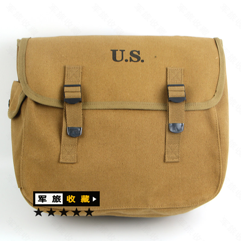 美式M36型背包 M1936背包卡其色 挎包 帆布背包 单肩包 影视道具