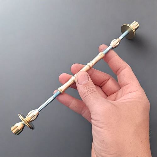 红木马扎纯铜轴折叠凳中柱丝杆
