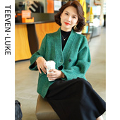 2025年新款 高端秋冬双面呢毛呢外套高级感羊毛大衣女小个子短款