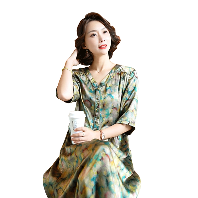 迪芬璐嘉气质优雅真丝桑蚕丝