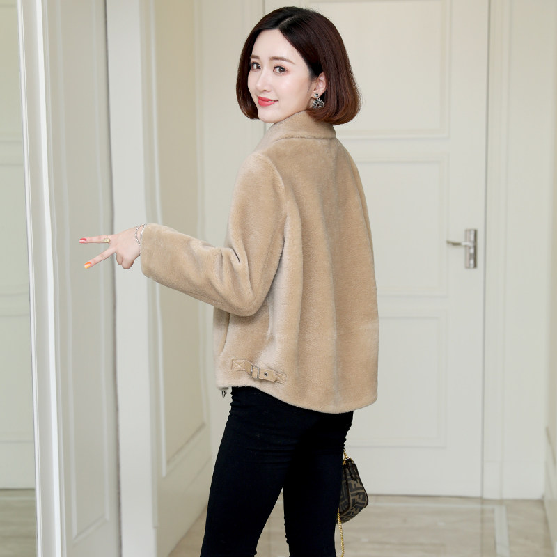 海宁皮草显瘦小个子羊羔毛冬季冬季颗粒绒外套短款羊剪绒大衣女,女装/女士精品,皮草,淘宝优惠券,粉丝福利购,淘宝优惠卷