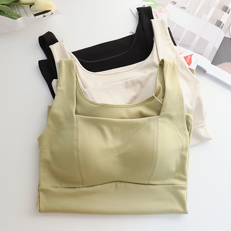 秋冬椰油养肤方领磨毛背心带固定文胸保暖打底衫可外穿上衣女大码,女士内衣/男士内衣/家居服,保暖背心,淘宝优惠券,粉丝福利购,淘宝优惠卷