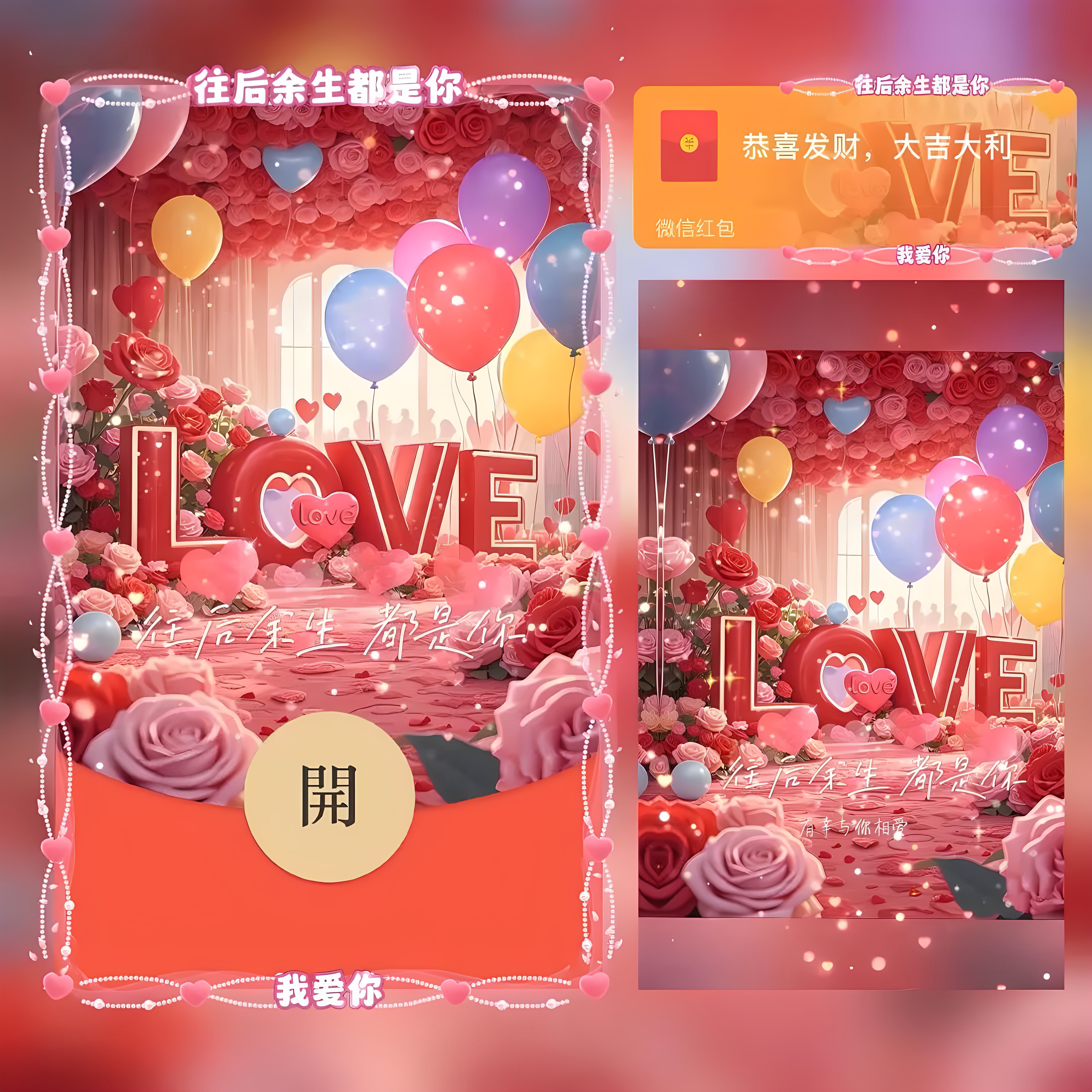 往后余生都是你微信红包封面序列号动态音乐高端vx红包皮肤封面