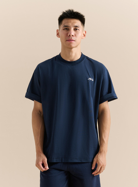 FLYBOY 25秋冬 230G索罗娜抑菌凉感排汗速干运动休闲落肩短袖T恤