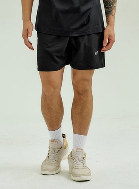 FLYBOY 25春夏 基础针眼运动短裤透气训练外穿跑步速干五分裤