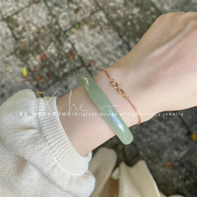 【巨显白】春天的味道晴水玉镯