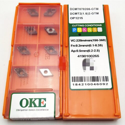 国产数控刀片 DCMT070204-OTM OP1215 OC2125 DCMT070202-MV MVL