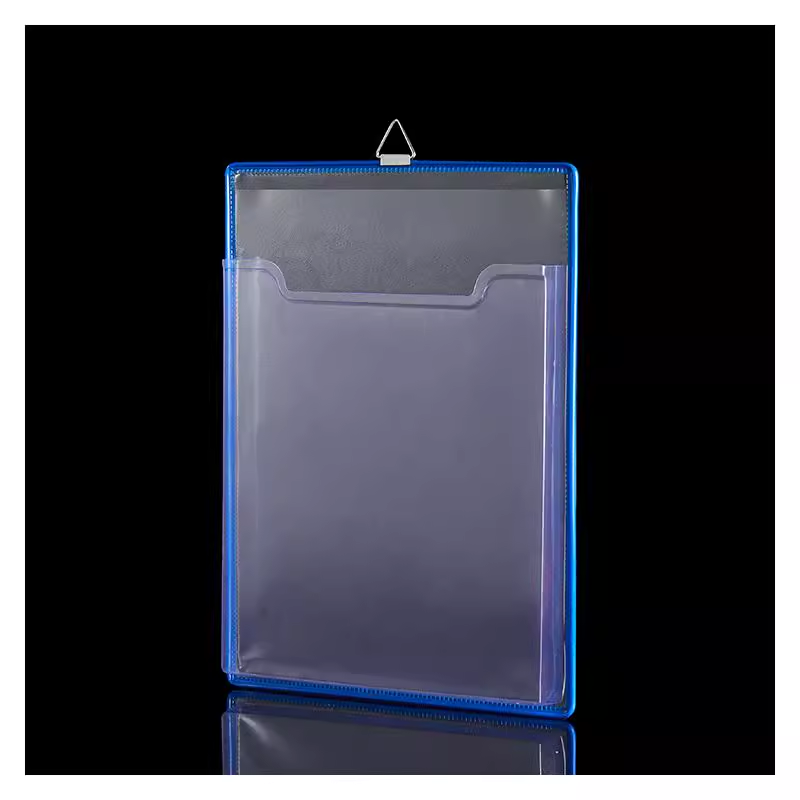 悬挂式透明文件袋壁挂式资料袋加厚文件挂袋展示页挂墙文件盒插盒
