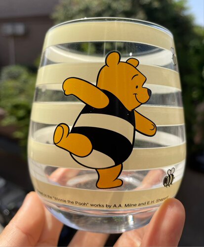 日单东迪同款维尼熊变色玻璃杯