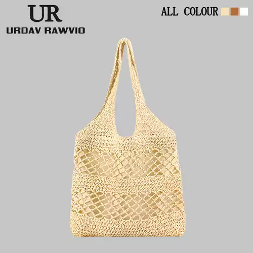 Атмосферная сумка через плечо, соломенная сумка на одно плечо