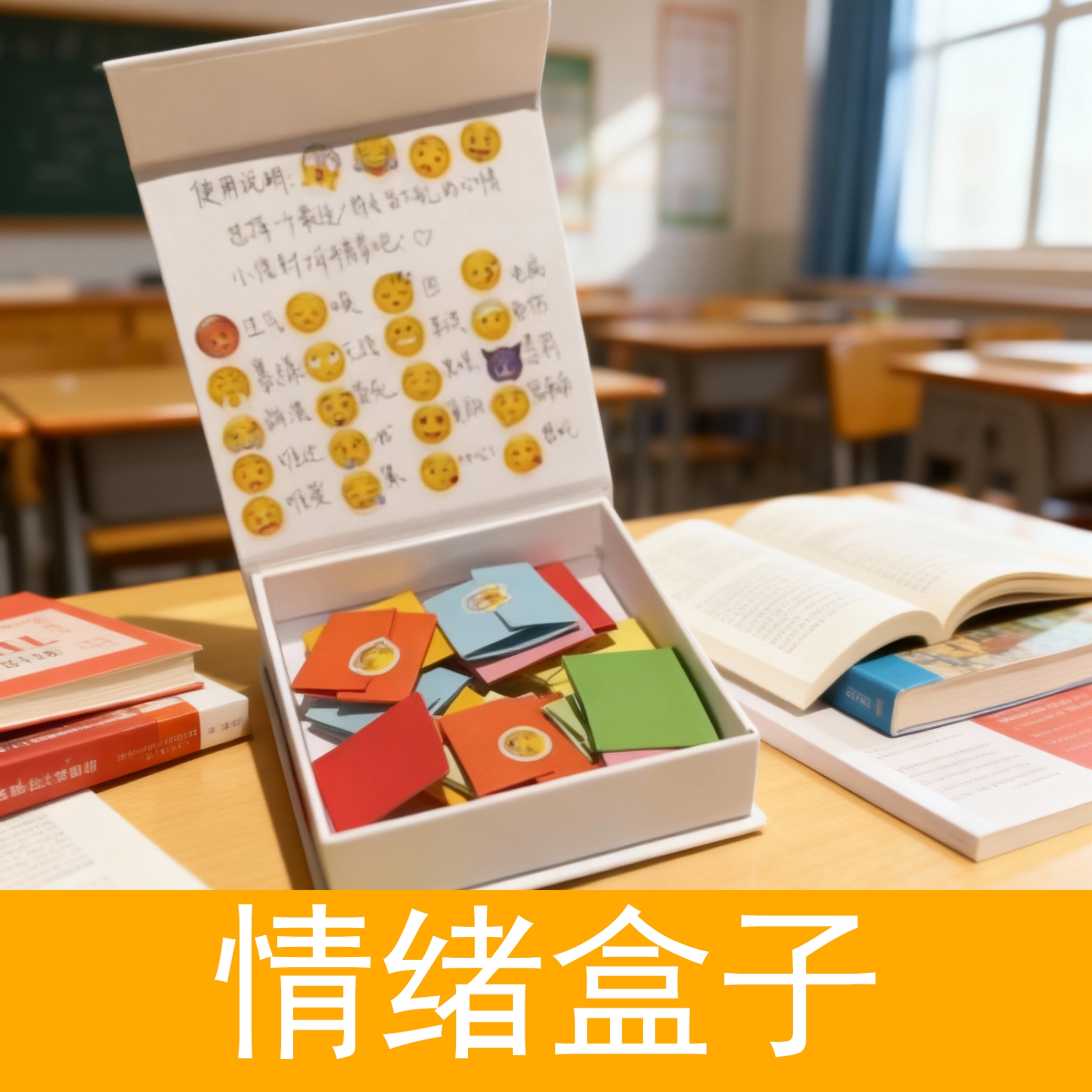 情绪盒子表情包贴纸磁吸翻盖手作悄悄话情侣惊喜收纳治愈开合顺滑