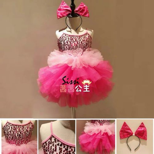 儿童舞蹈演出服装女童可爱合唱服