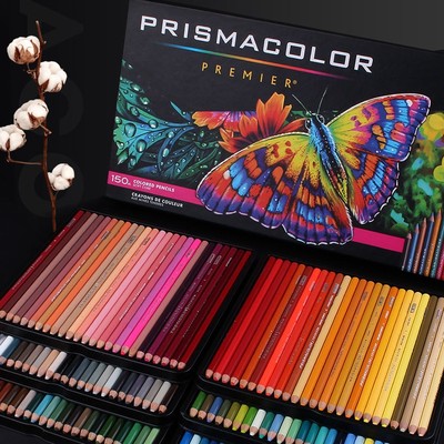 霹雳马彩铅笔美国三福prismacolor24色油性彩色铅笔铁盒易上色